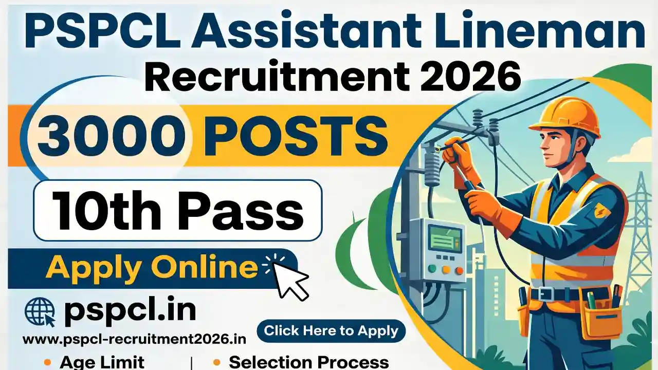 PSPCL Assistant Lineman Recruitment 2026