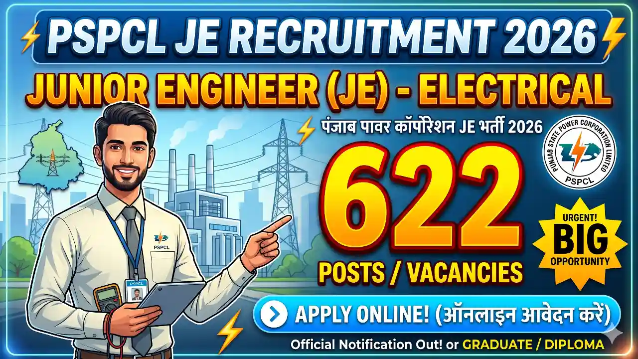 PSPCL JE Electrical Recruitment 2026