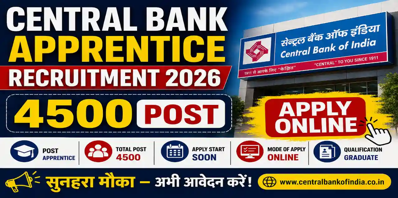 Central Bank Apprentice Recruitment 2026