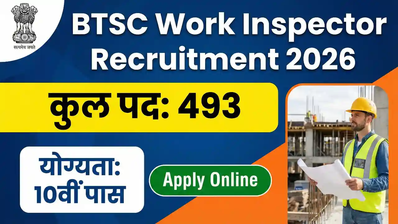 BTSC Work Inspector Recruitment 2026