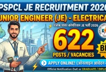 PSPCL JE Electrical Recruitment 2026